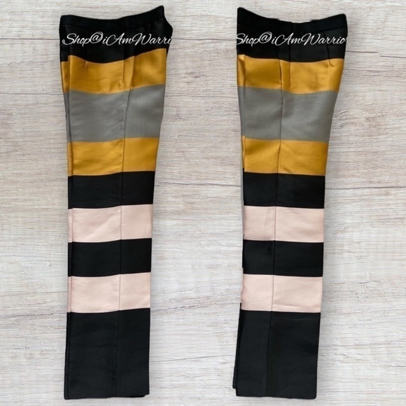 Cedric Charlier NWT rare silk blend color block trouser *shop@iamwarrior - Picture 4 of 11